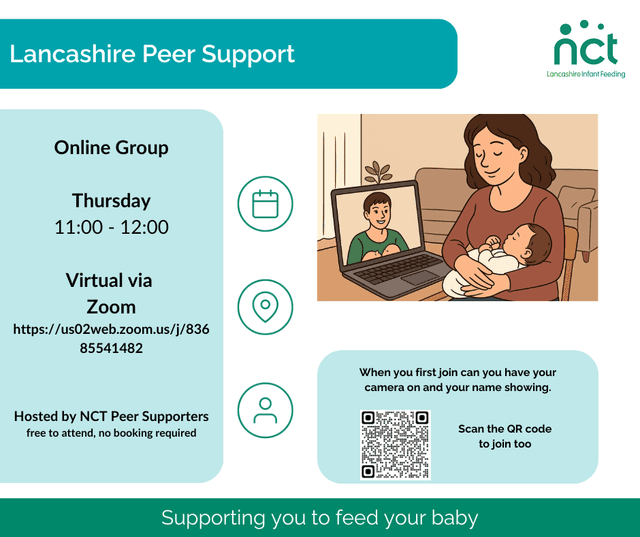 Online Infant Feeding Group - Every Thursday 11:00 - 12:00 via Zoom