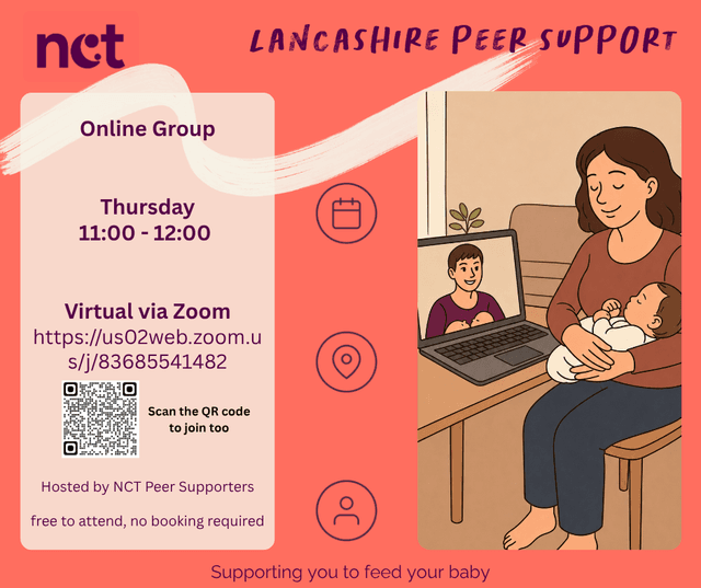 Online Infant Feeding Group - Every Thursday 11:00 - 12:00 via Zoom