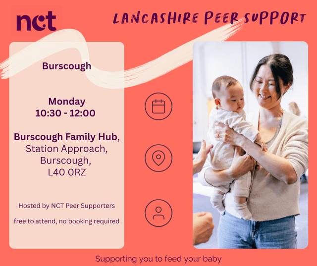 Burscough Group, Every Monday 10:30-12:00 at Burscough Family Hub
