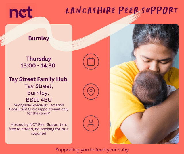 Burnley Infant Feeding Group, Thursday, 13:00-14:30, Tay Street Family Hub