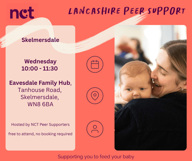 Skelmersdale Infant Feeding Group, Every Wednesday, Eavesdale Family Hub, 10-11:30am