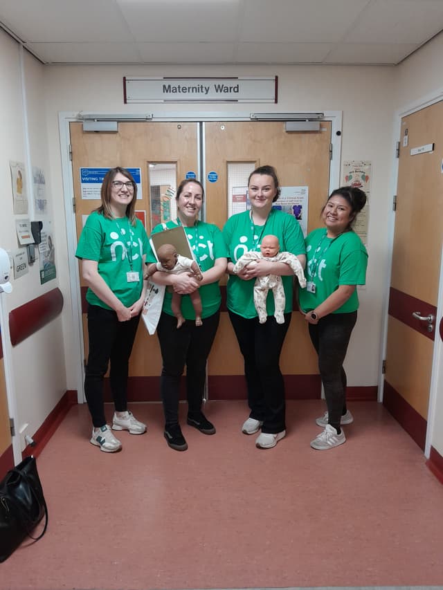 NCT Peer Supporters at Royal Preston Hospital's Maternity Ward